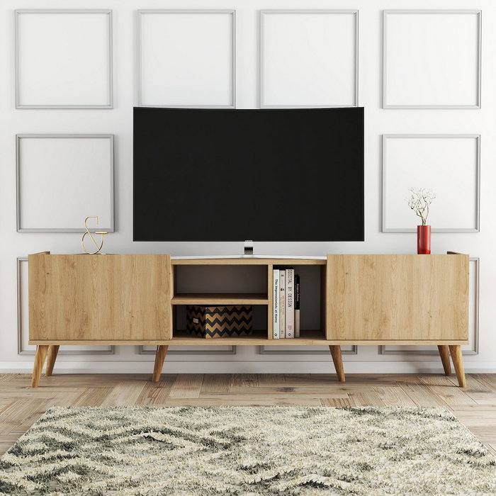 Hanah Home Lotus - 1350 Soporte para TV Roble
